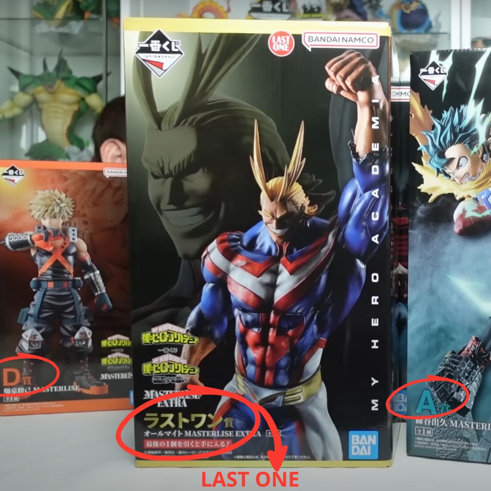 exemple lots figurine ichiban kuji loterie