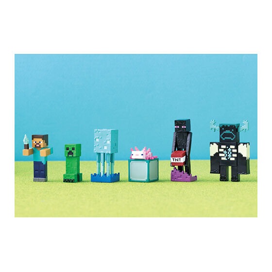 Gashapon Minecraft Narabundesu 6 figurine luminescente