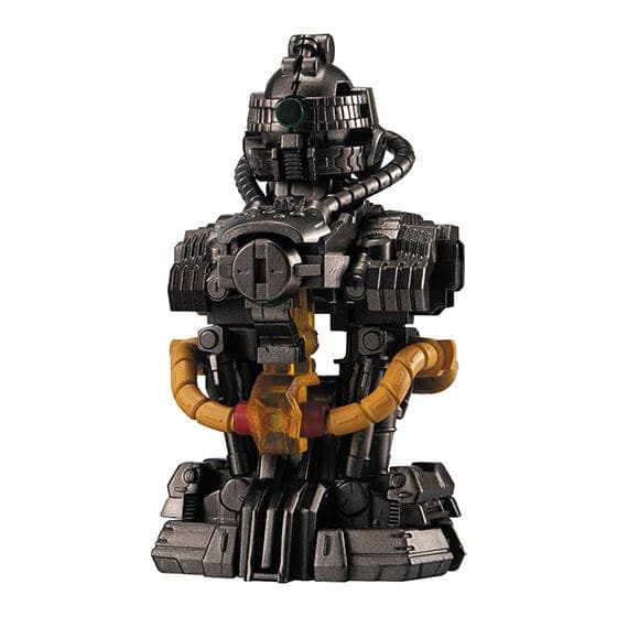 Robot de collection en plastique dark futuriste, détaillé et articulé, parfait pour les fans de figurines.