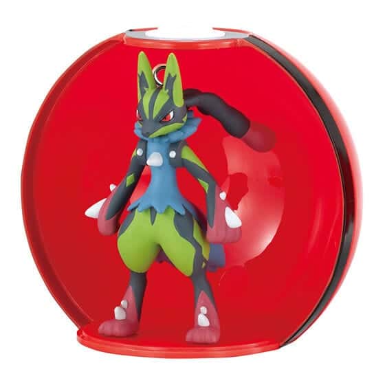 Figurine Pokémon Sableye en plastique dans un coffret rouge – collection Gacha No Jutsu.