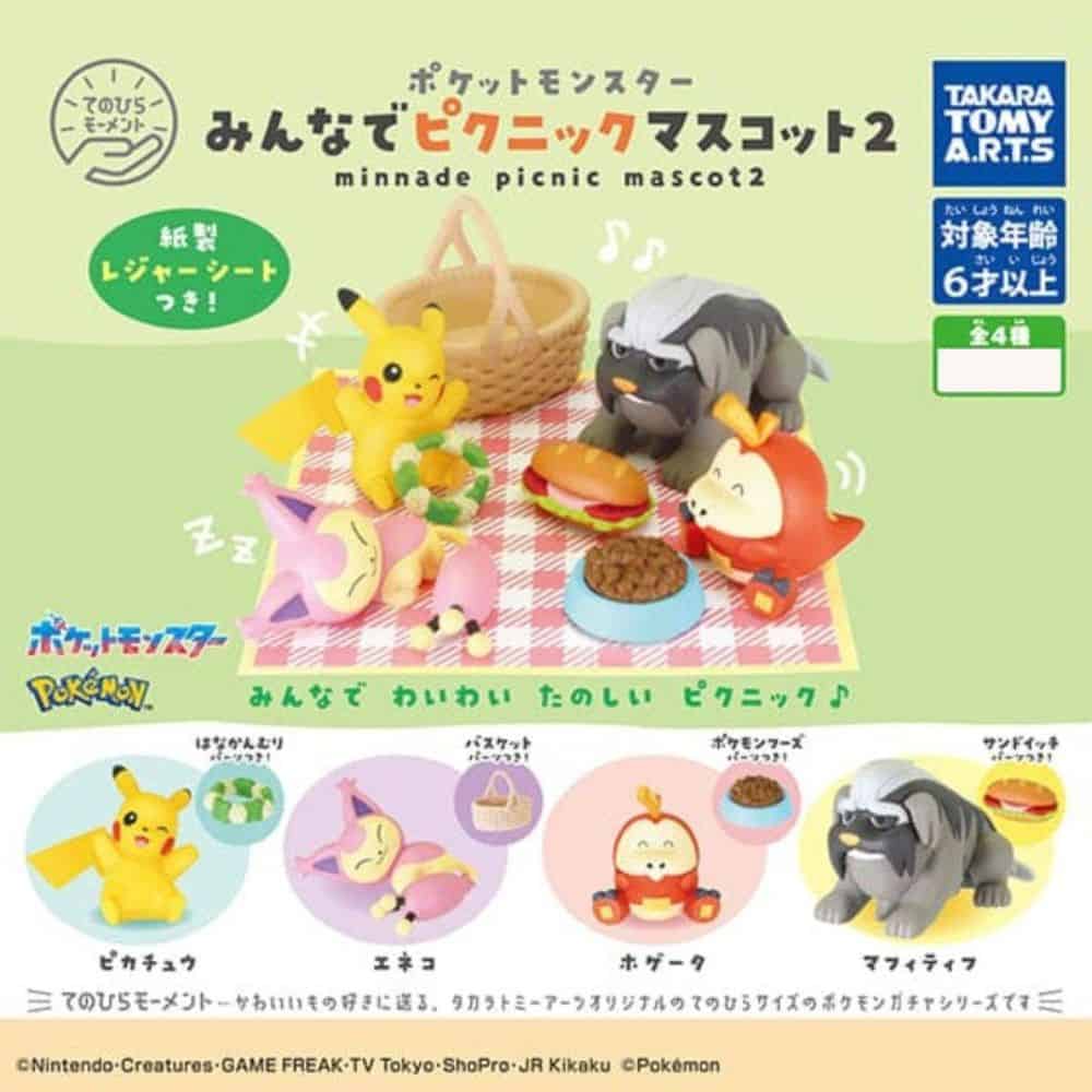 Gachapon Pokemon Minnade Picnic Mascot 2