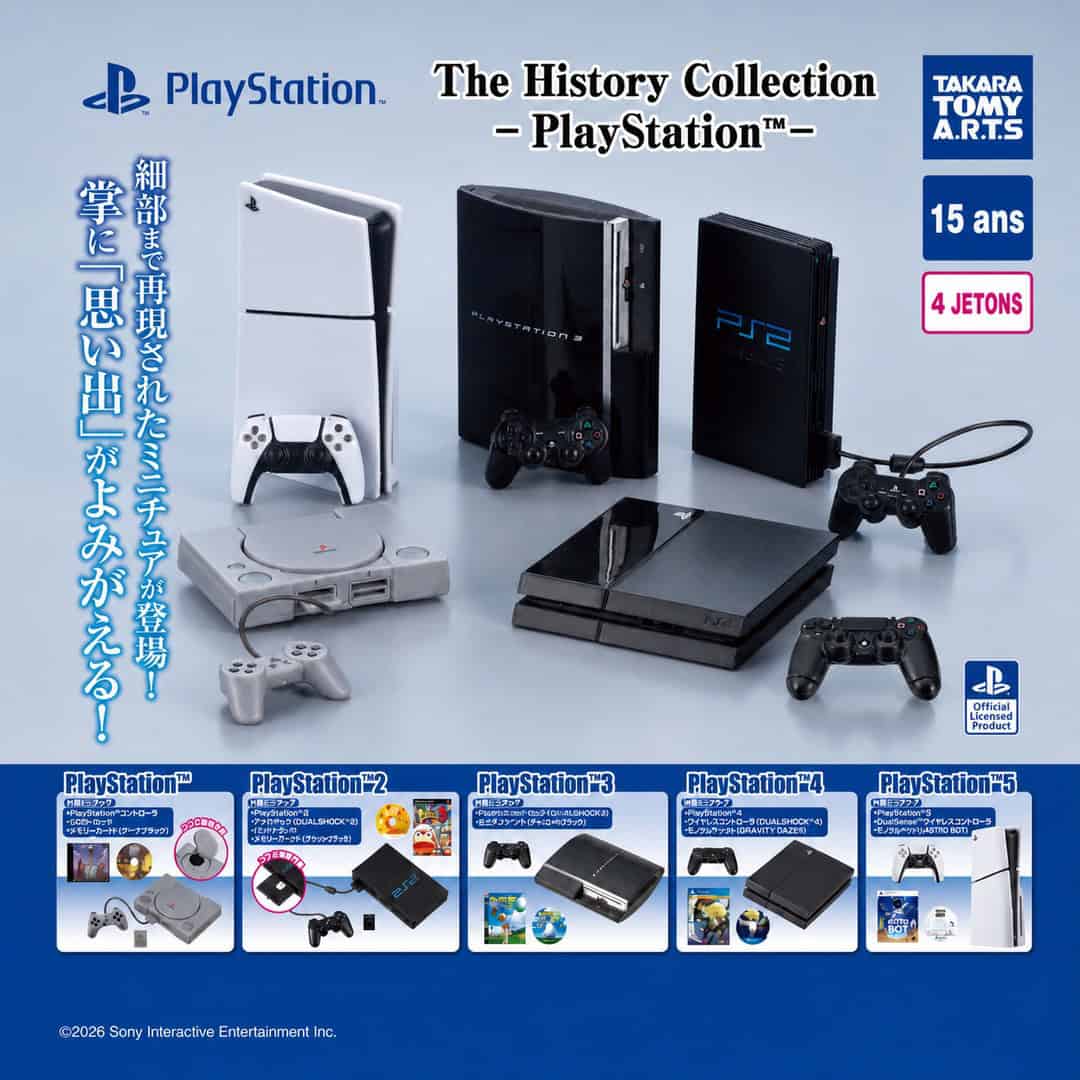 Gachapon PlayStation The History Collection Takara Tomy A.R.T.S