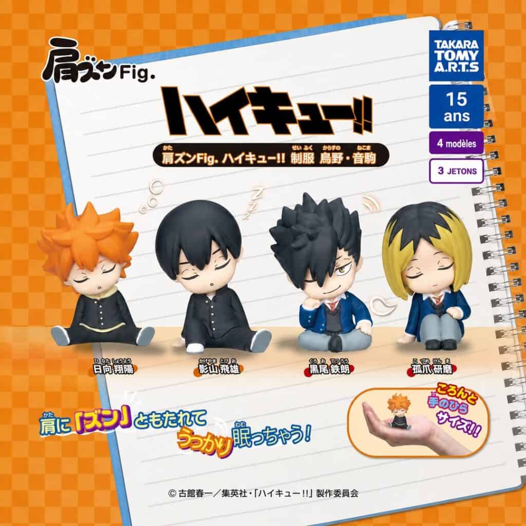 Gachapon Haikyu!! Shoulder Zun Fig School Uniform Karasuno Nekoma Takara Tomy A.R.T.S