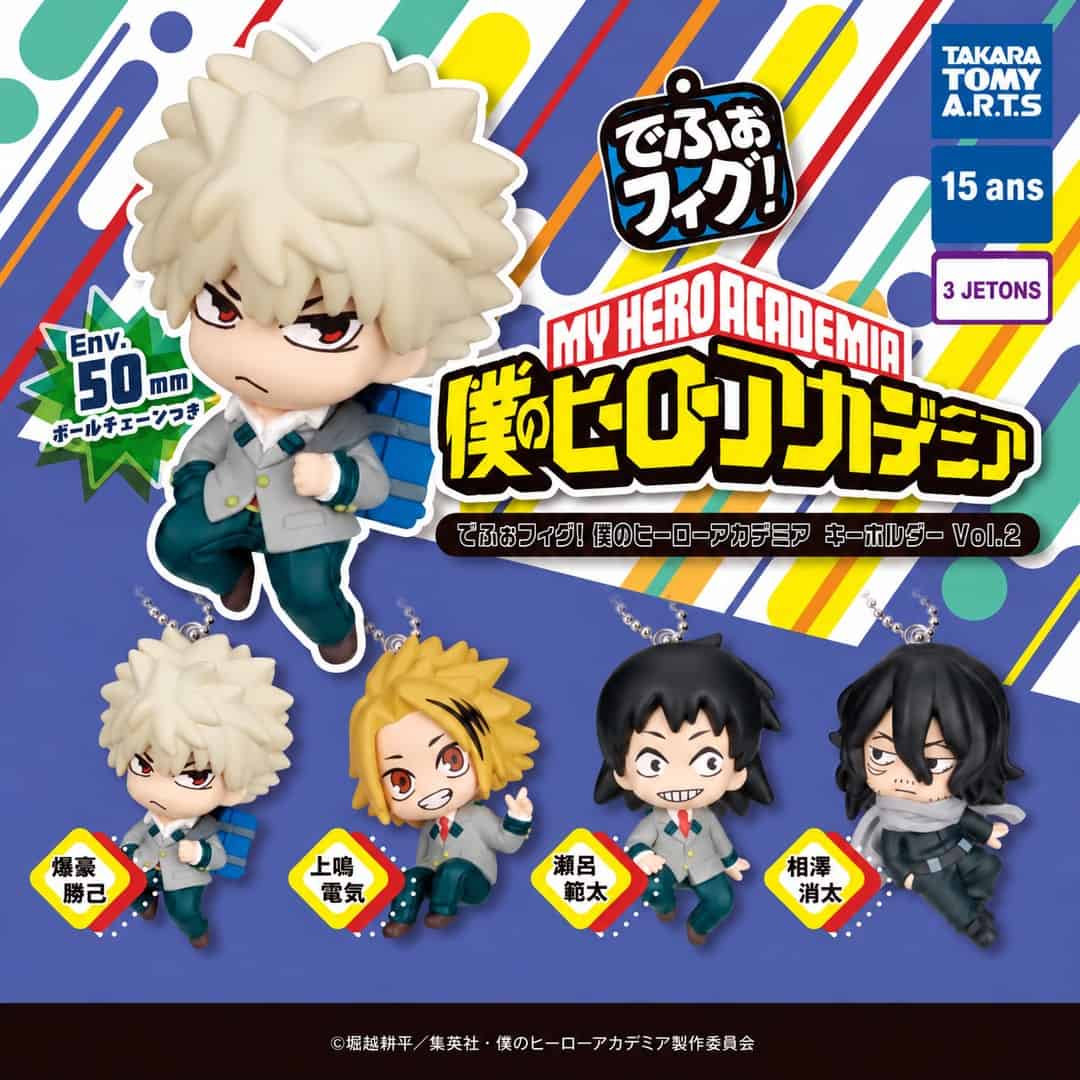 Gachapon My Hero Academia Defo Fig! Porte-clés Vol.2